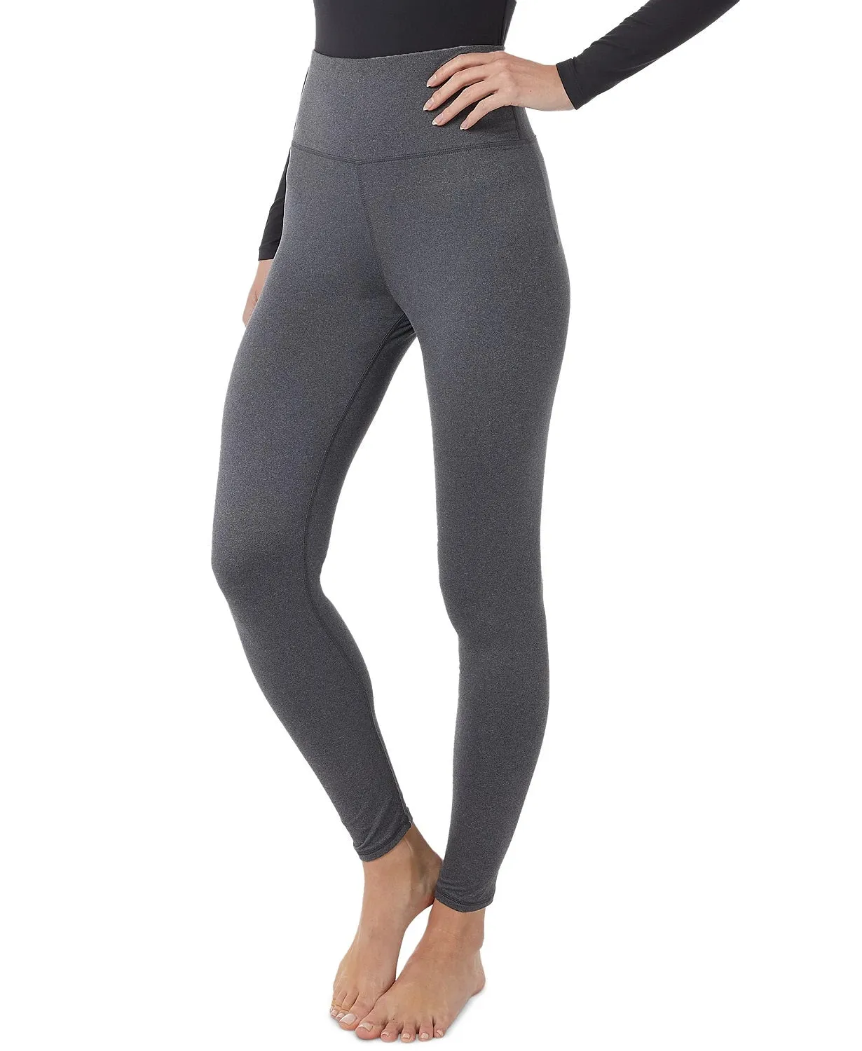 32 Degrees Women's Cozy Heat High Waisted Leggings, Charcoal, XXL