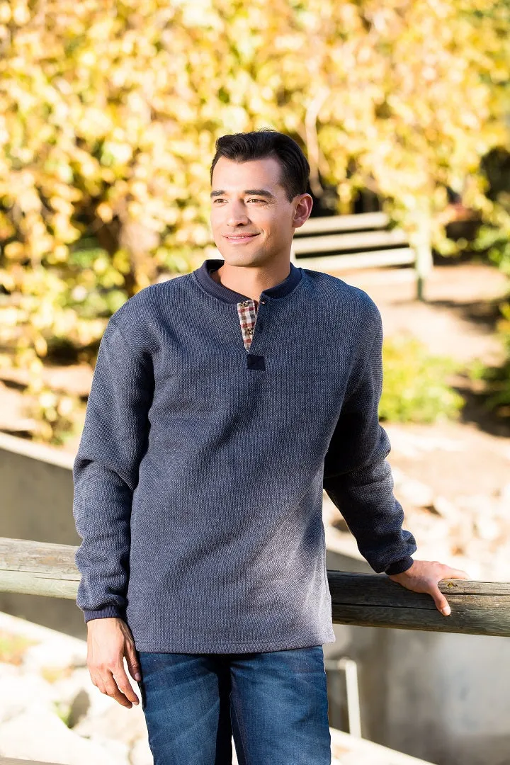 #9908 Henley Nubby Fleece