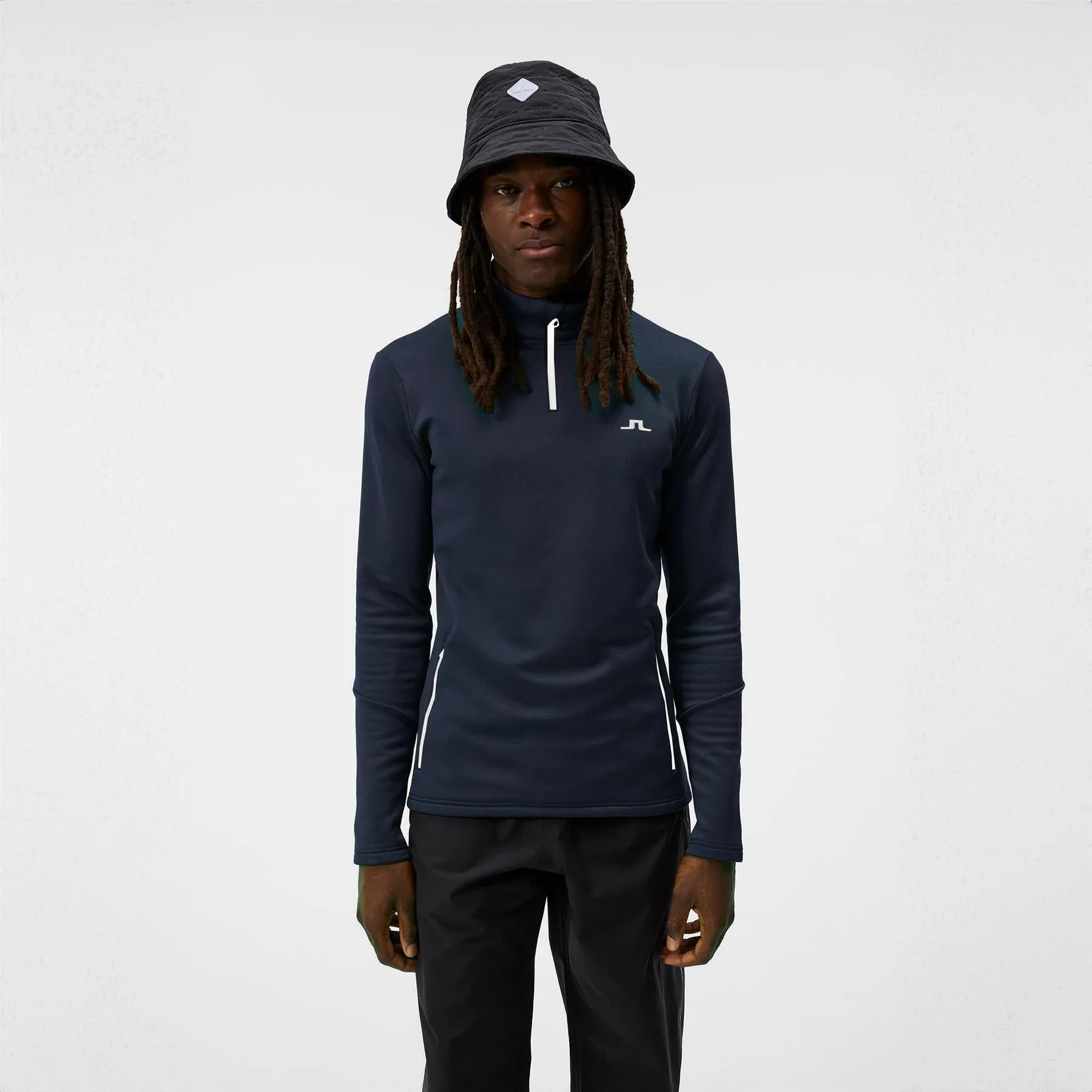 Aerial Quarter Zip Mid Layer JL Navy - AW23