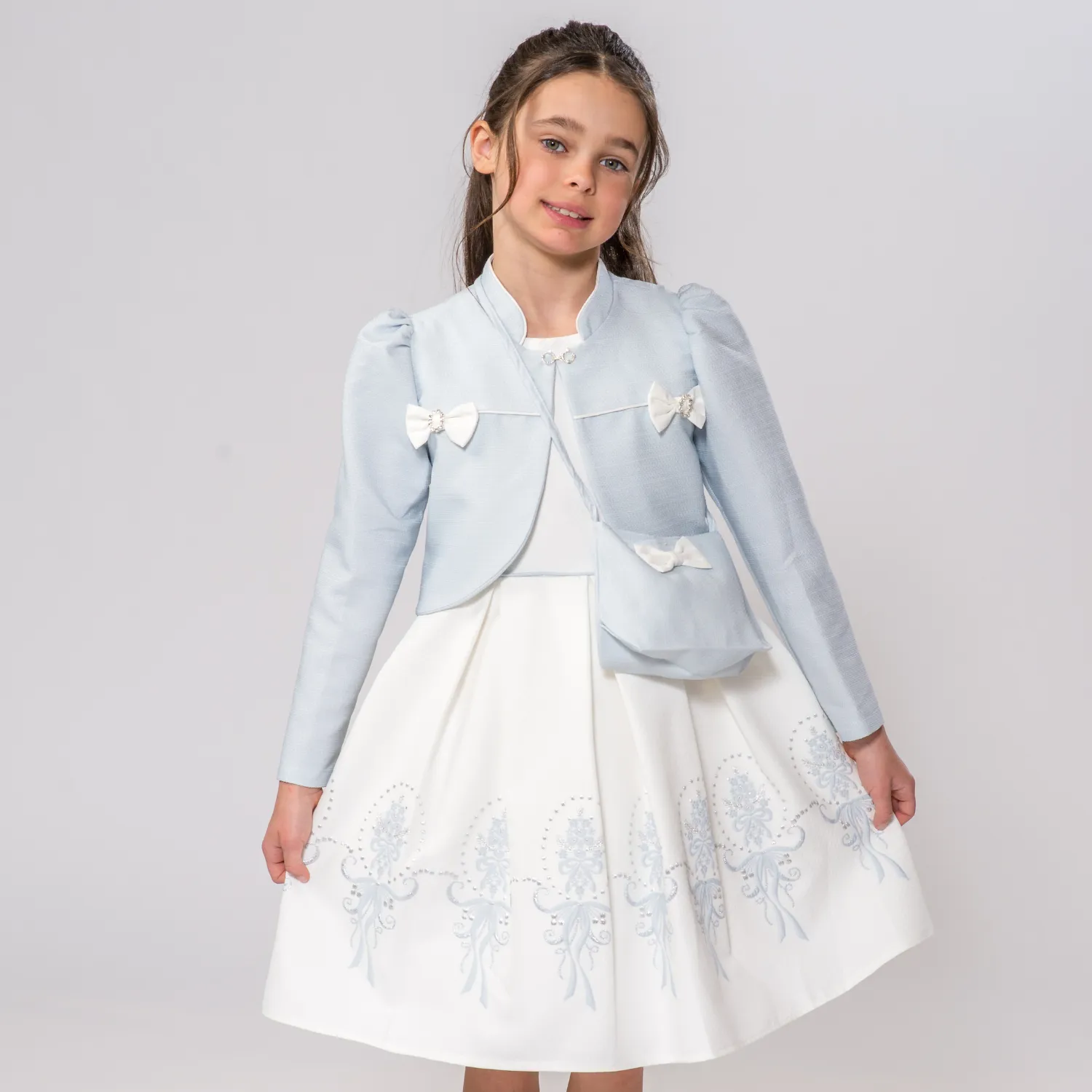 Baby Blue Elegant Girl Dress