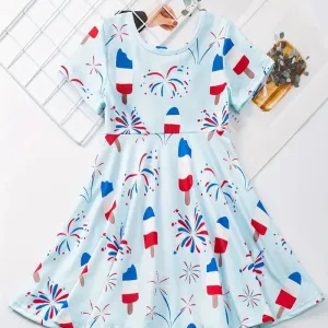 Baby Girl French Style Popsicle Dress