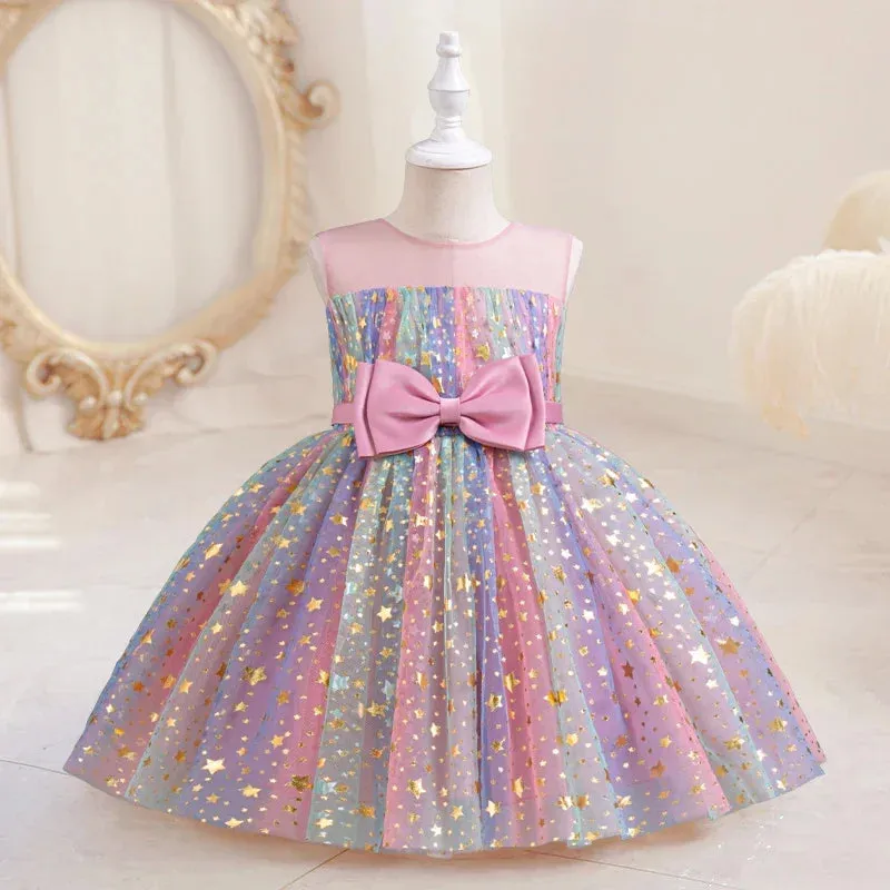 Baby Girl Sleeveless Sequin Princess Dress