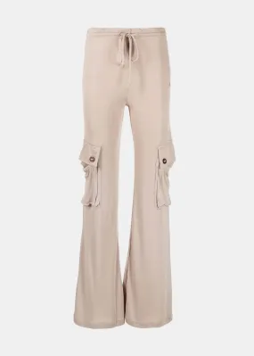 Beige Casual Pants