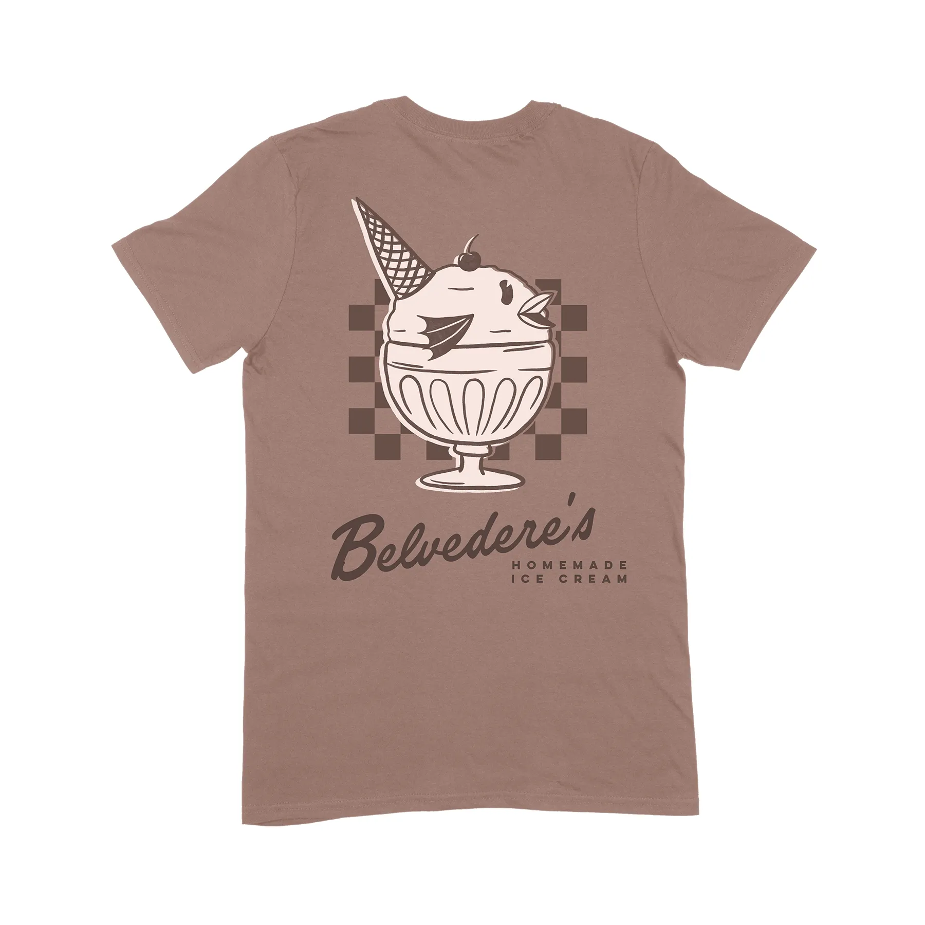 Belvedere's Ice Cream Shop Tee (Chocolate)