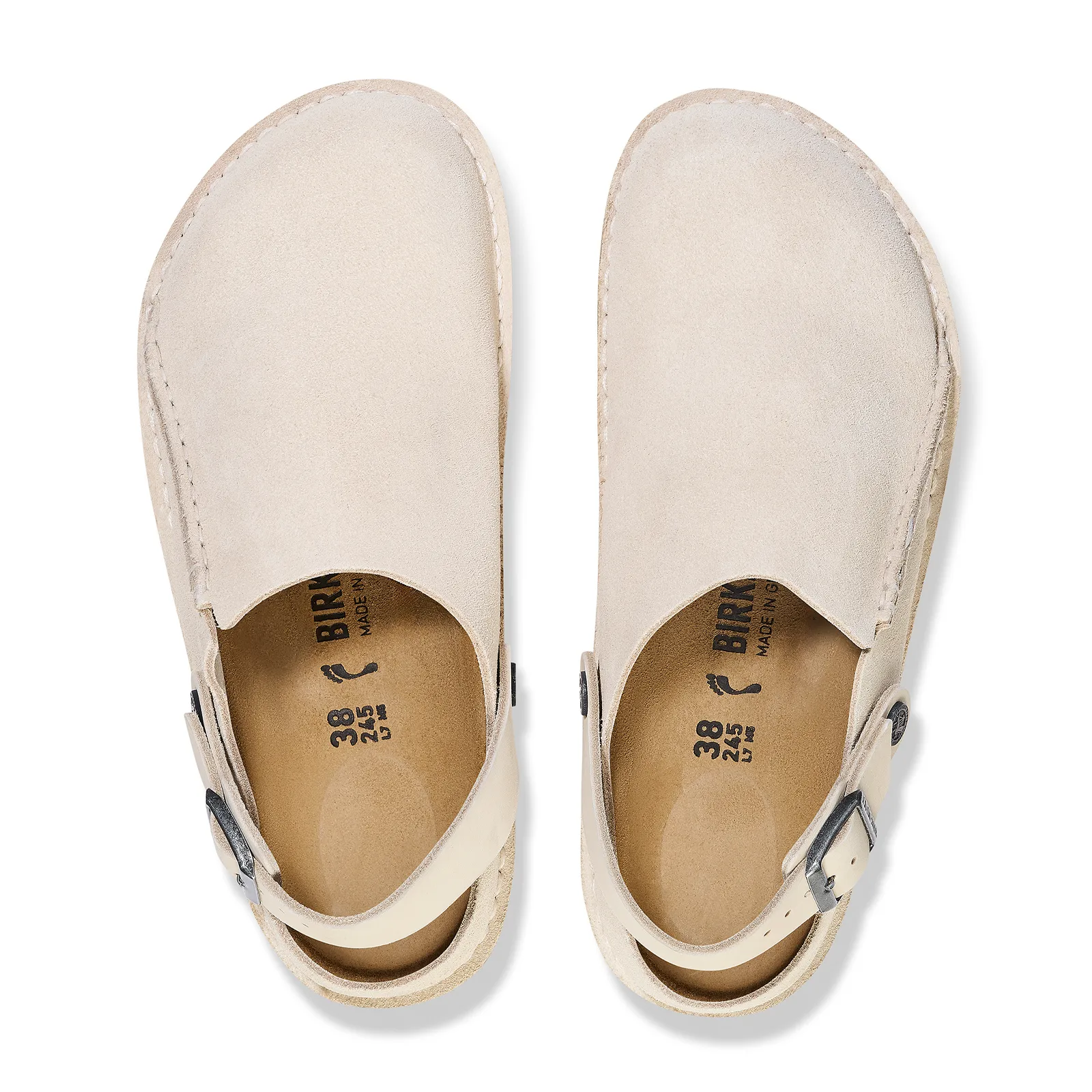 Birkenstock Lutry (Women) - Eggshell Suede