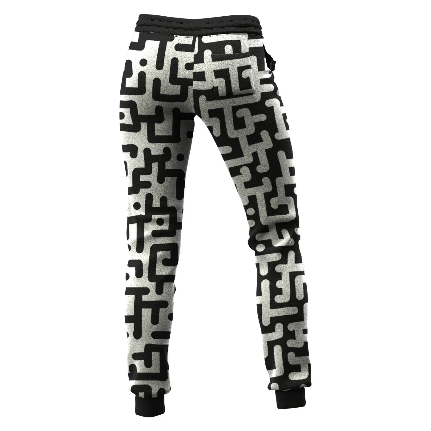 Black And White Beauty Women Sweatpants