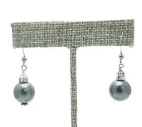 Black Pearl Elegant Drop Earrings