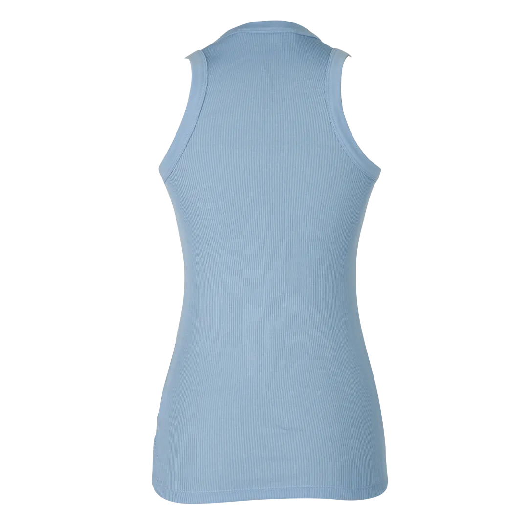 Blue Low Cotton Tanktop