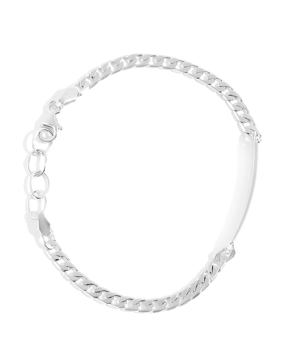 Carlton London Rhodium Plated Bracelet For Women