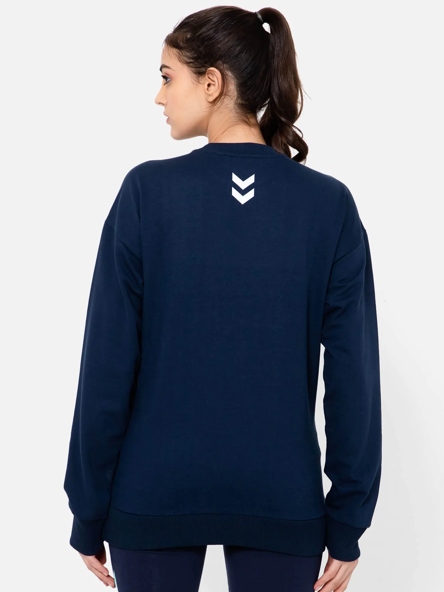 Casoi Womens Stylish Navy Blue Sweatshirt