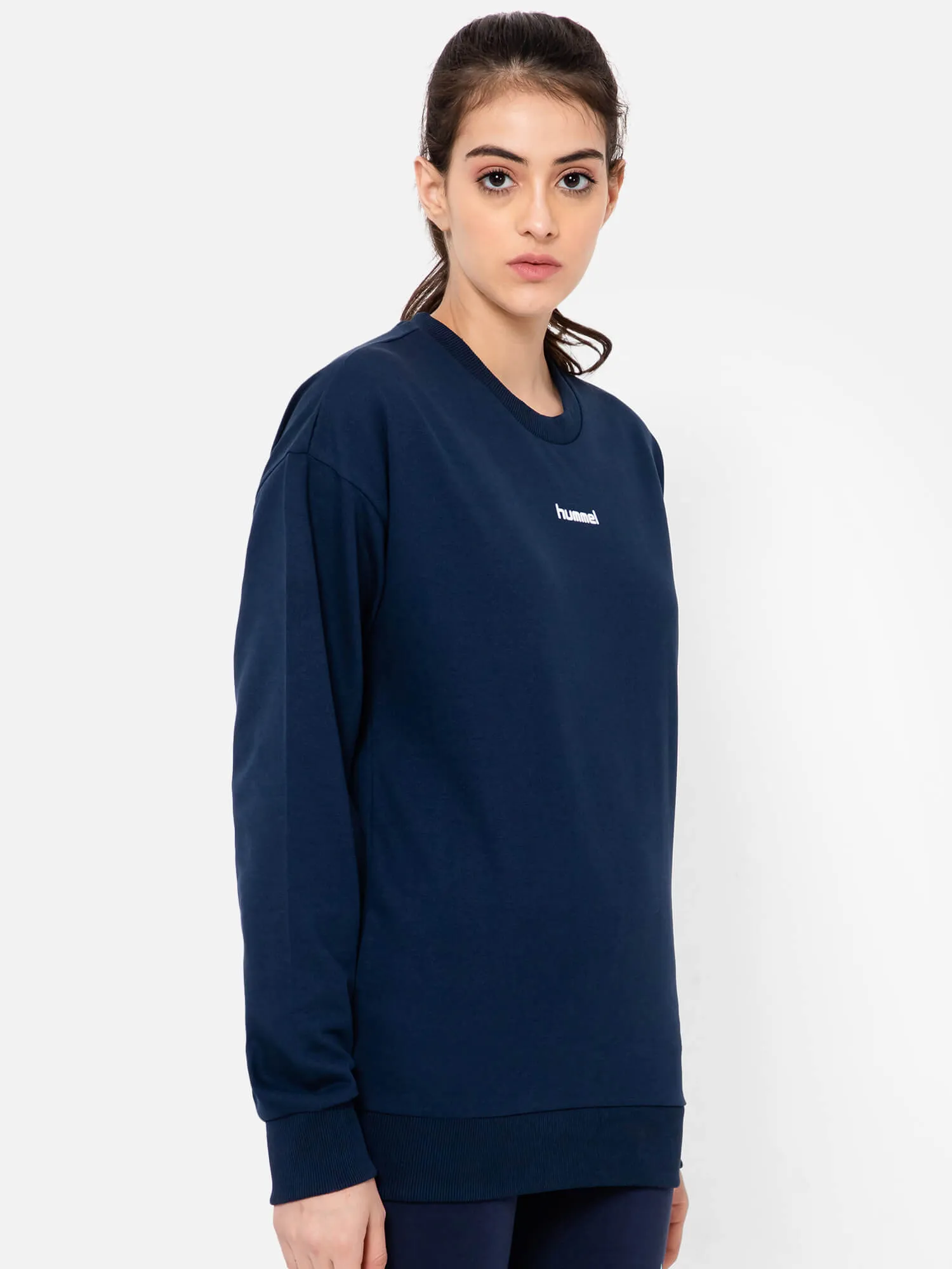 Casoi Womens Stylish Navy Blue Sweatshirt