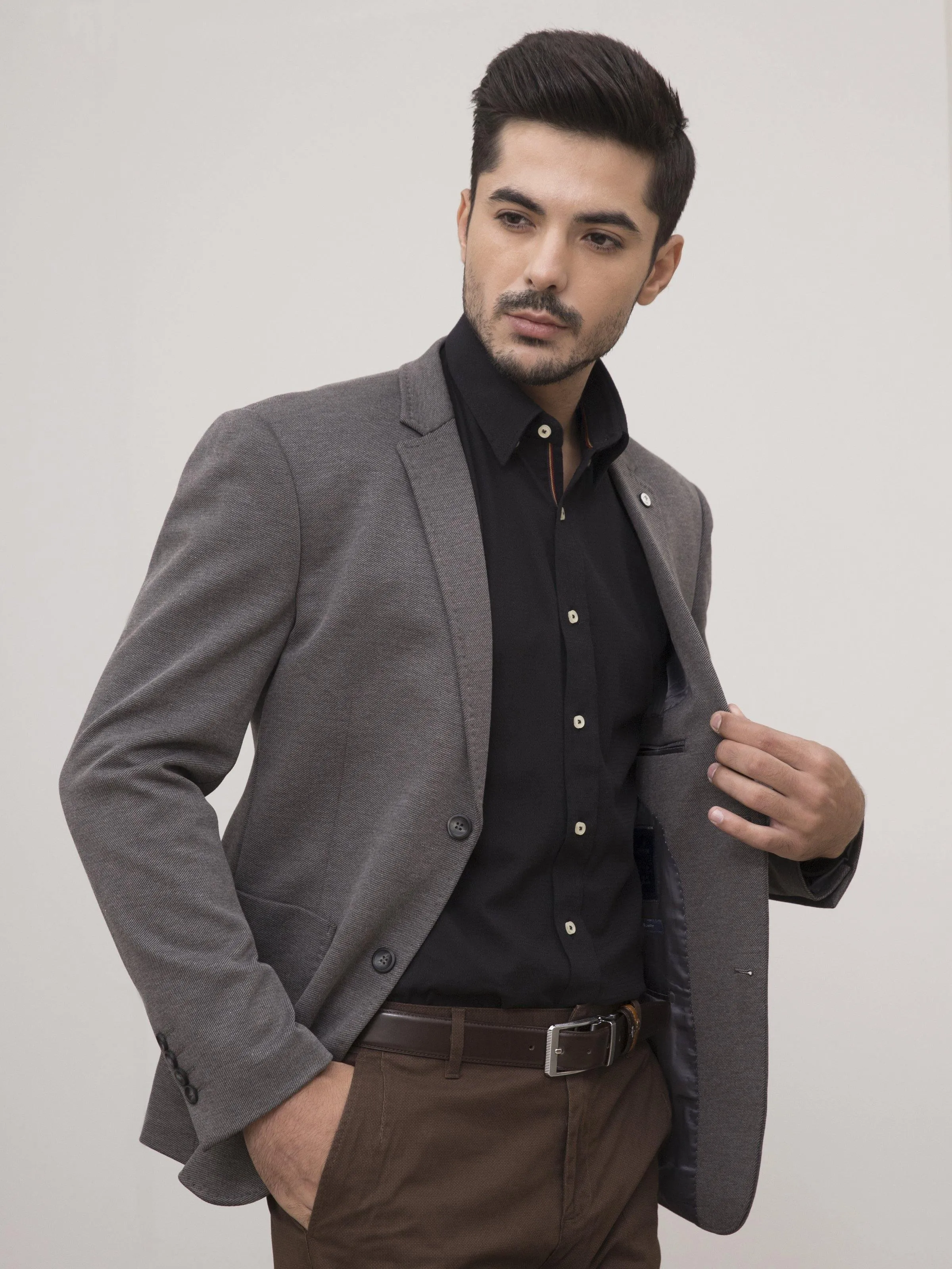 CASUAL COAT SLIM FIT GREY