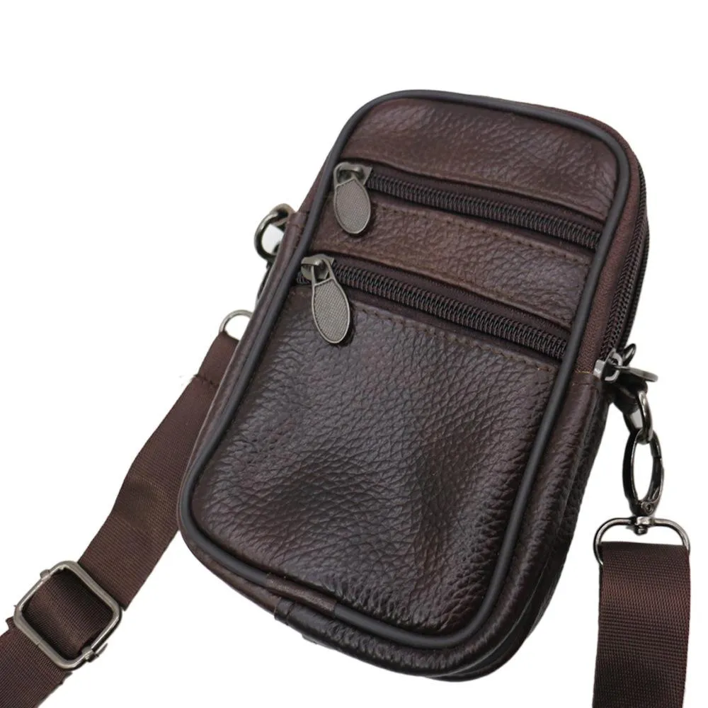 Casual first layer leather purse