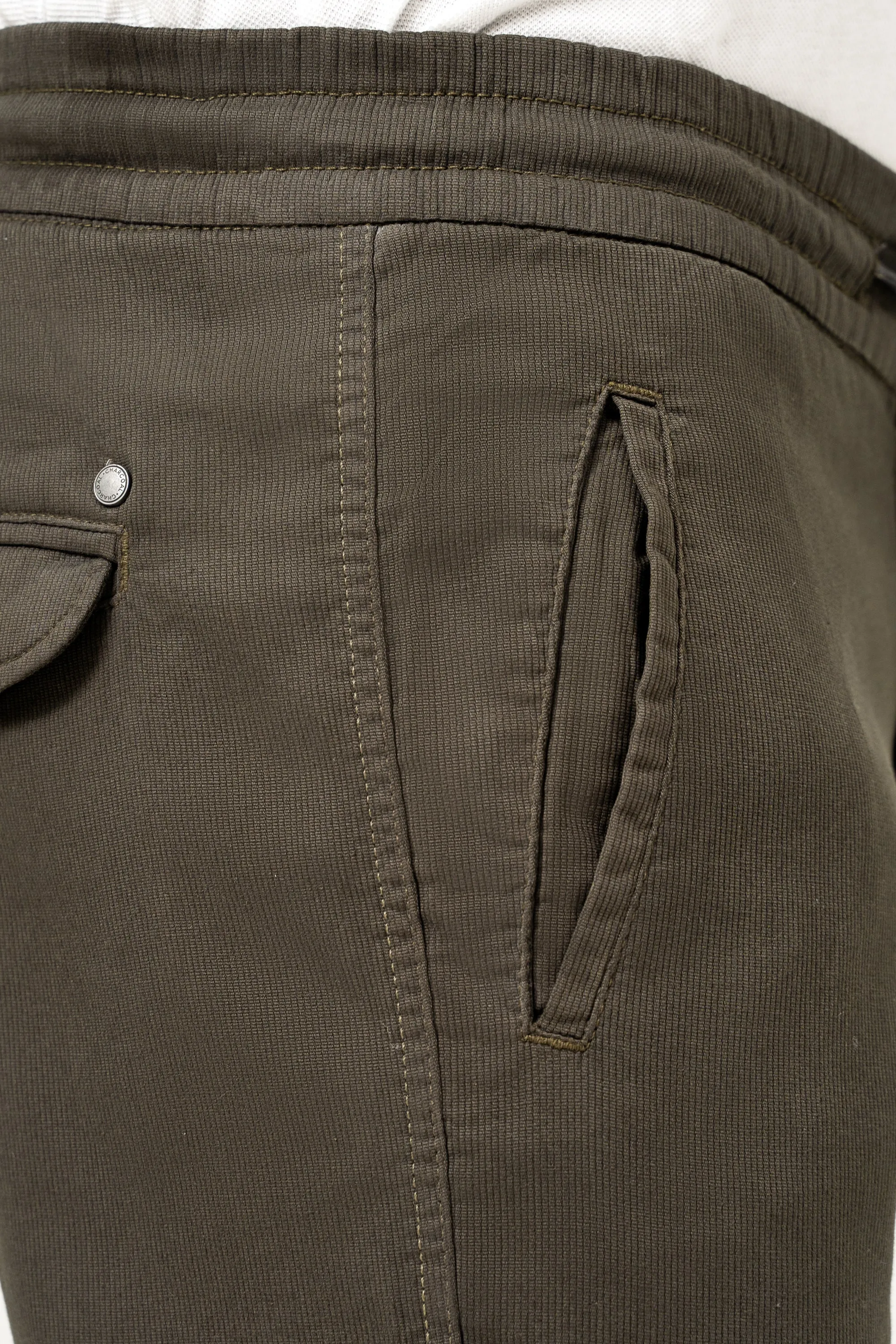 CASUAL JOGGER TROUSER  OLIVE