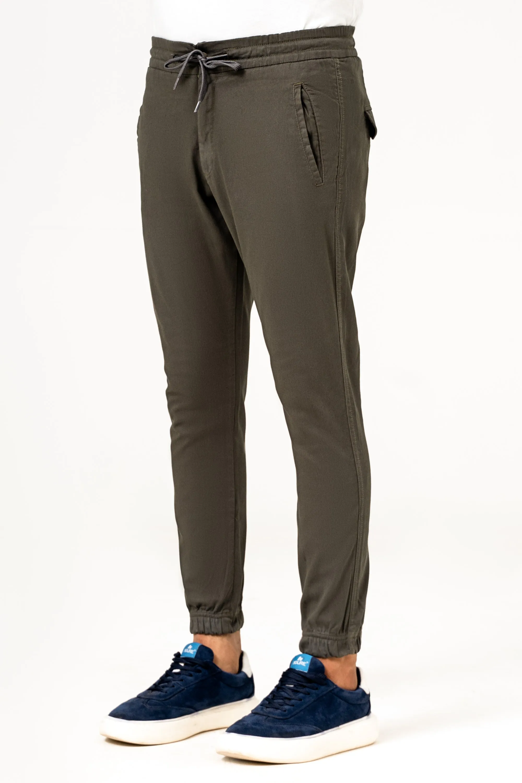 CASUAL JOGGER TROUSER  OLIVE