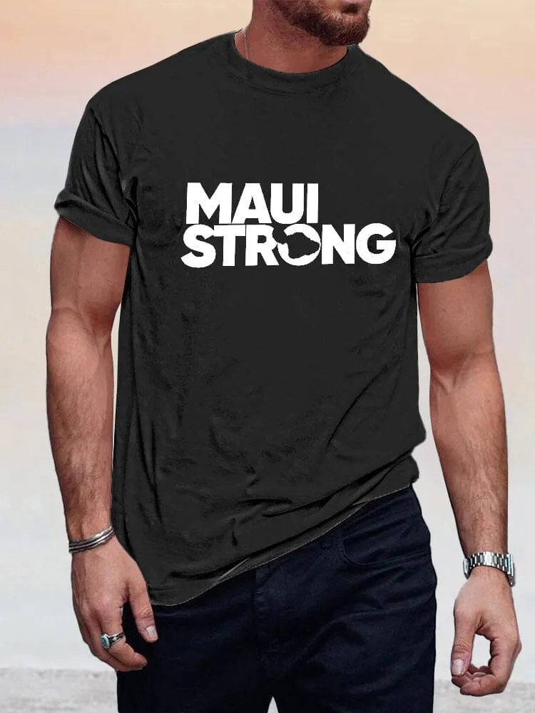 Casual Maui Print T-shirt