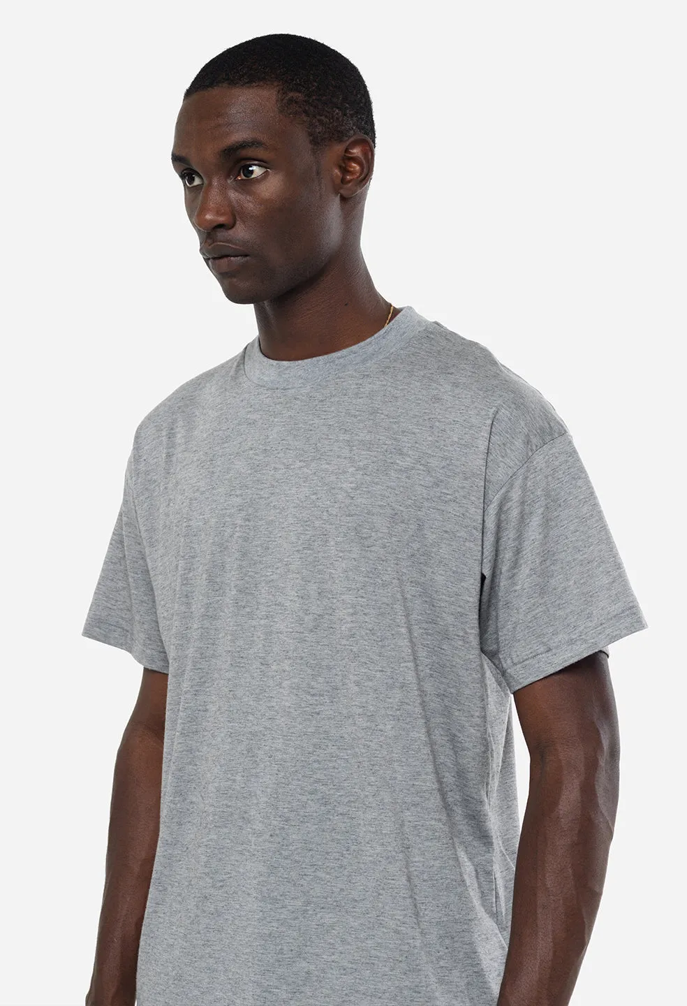 Cotton Cashmere Crew / Grey