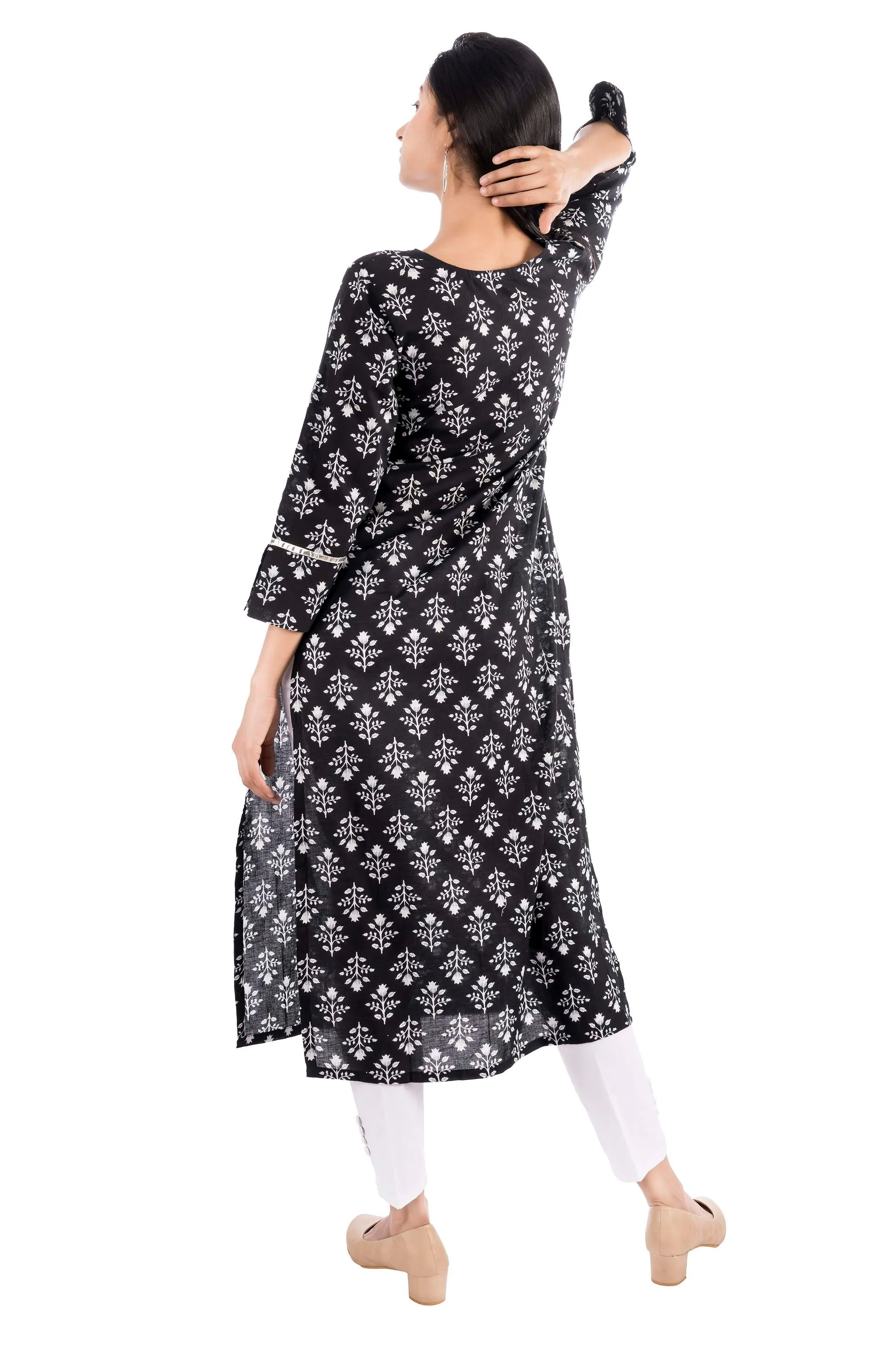 Cotton floral printed kurti