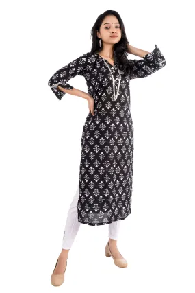 Cotton floral printed kurti