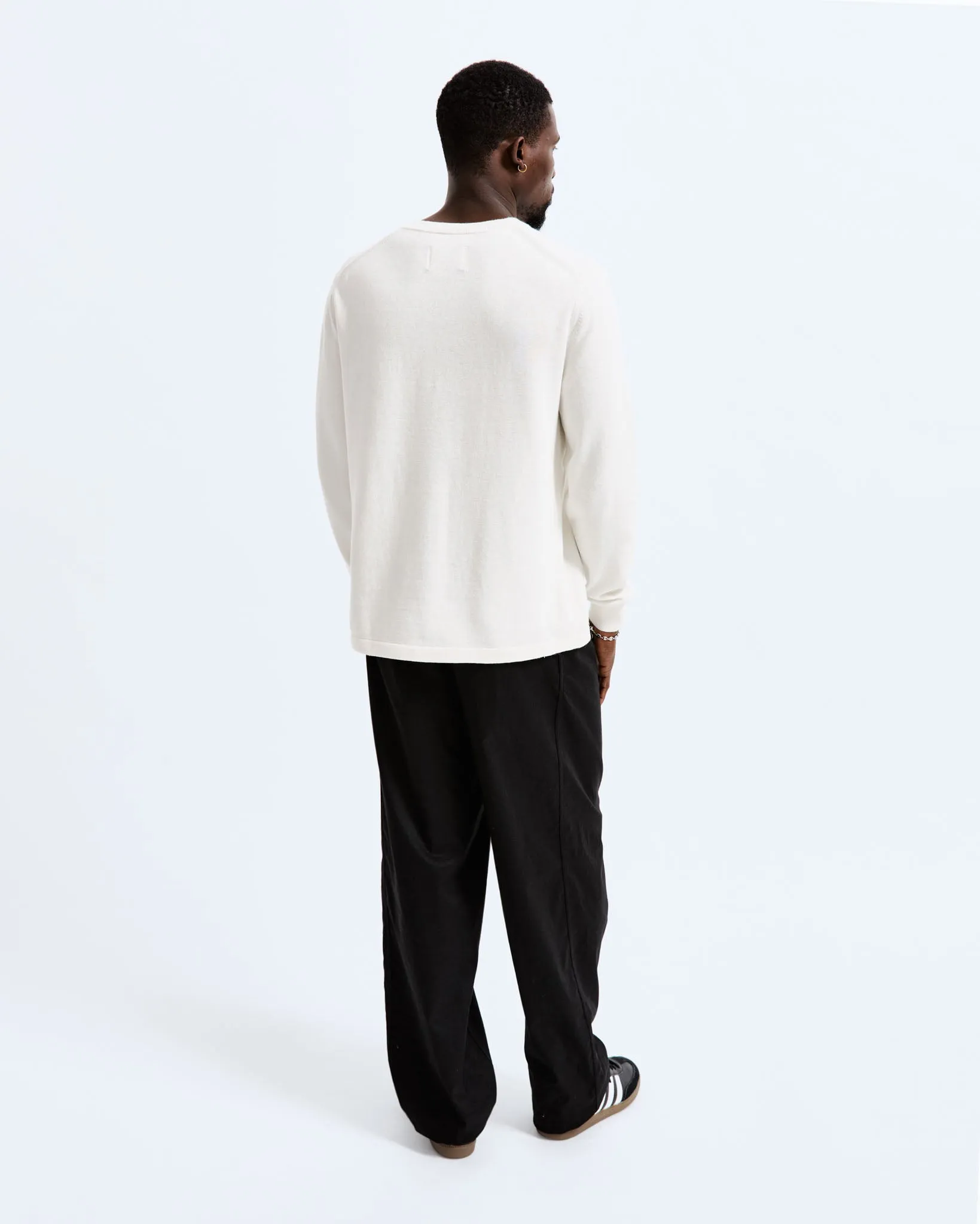 Cotton Linen Regatta Crewneck