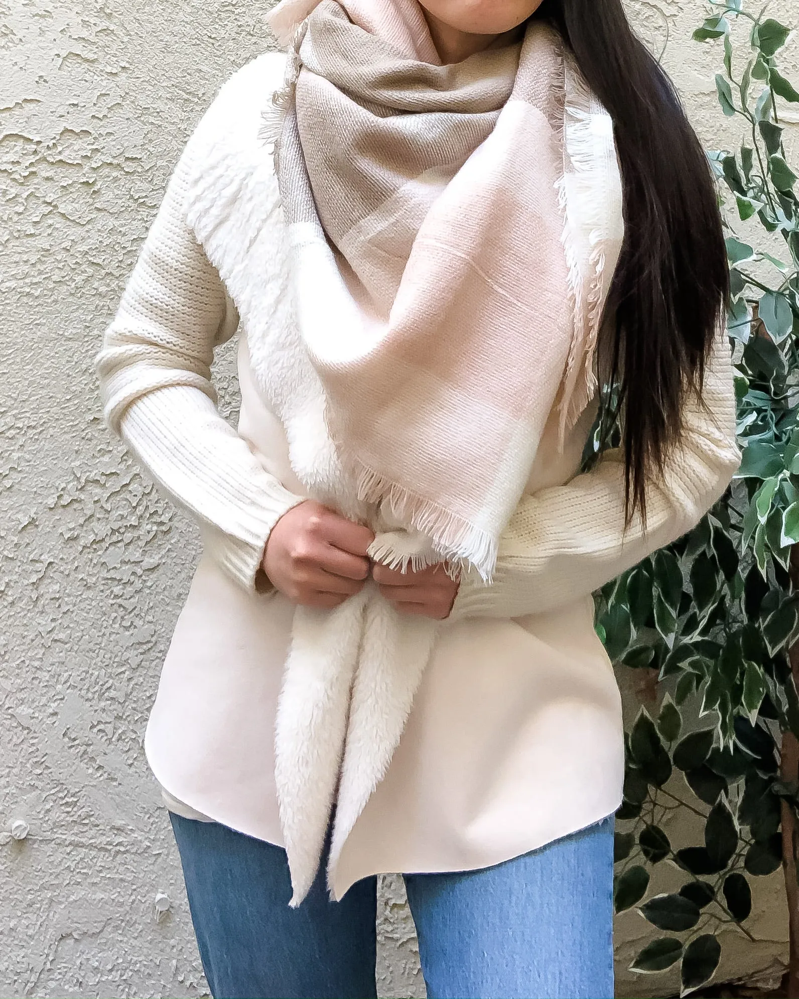 Cozy Days Scarf in Blush