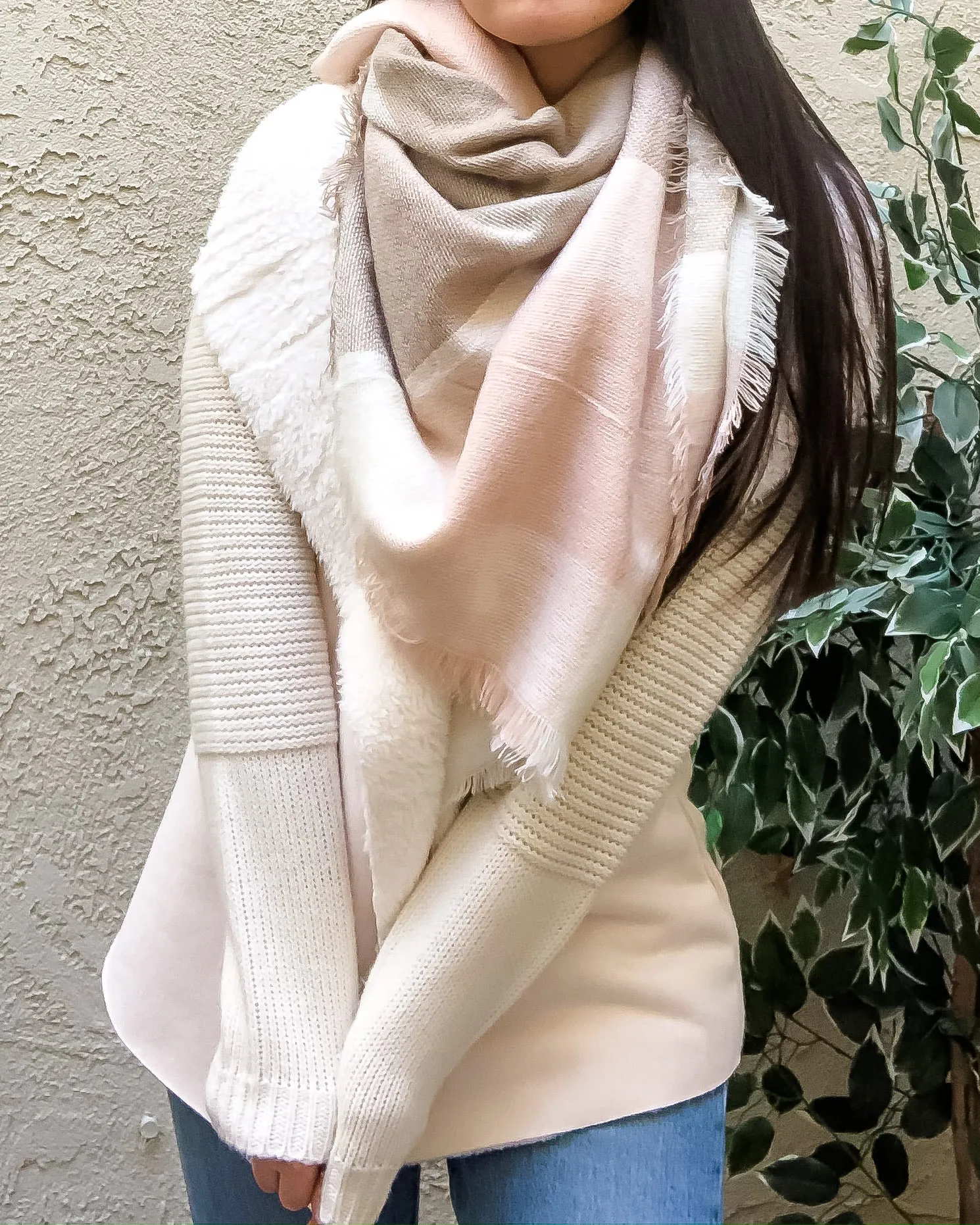 Cozy Days Scarf in Blush