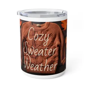 Cozy Sweater Weather - Insulated Coffee Mug, 10oz