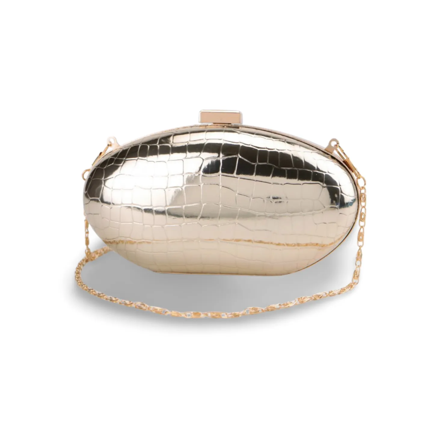 Elegant Evening Clutch Bag with Detachable Chain Strap