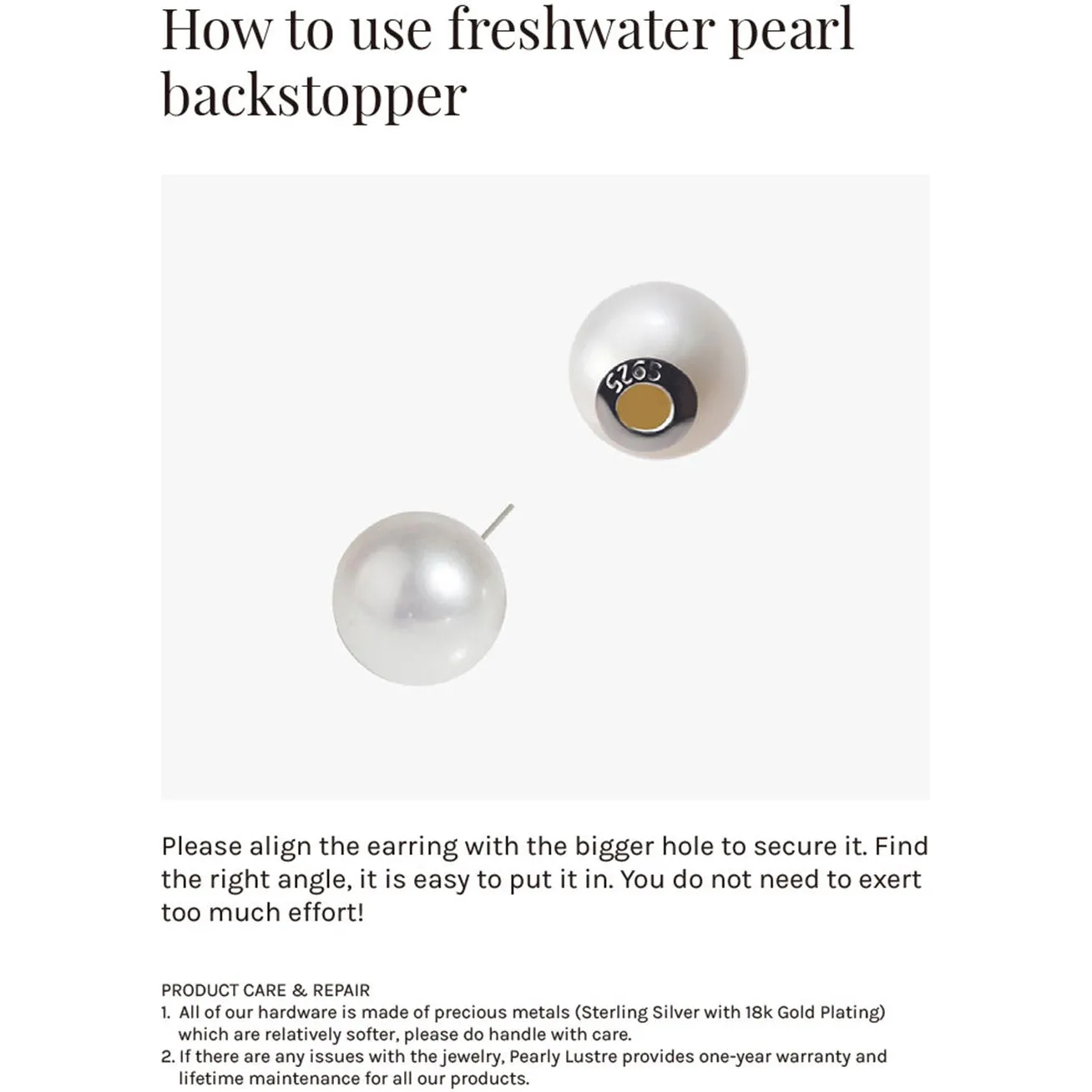 Elegant Freshwater Pearl Earrings WE00129 | GARDENS