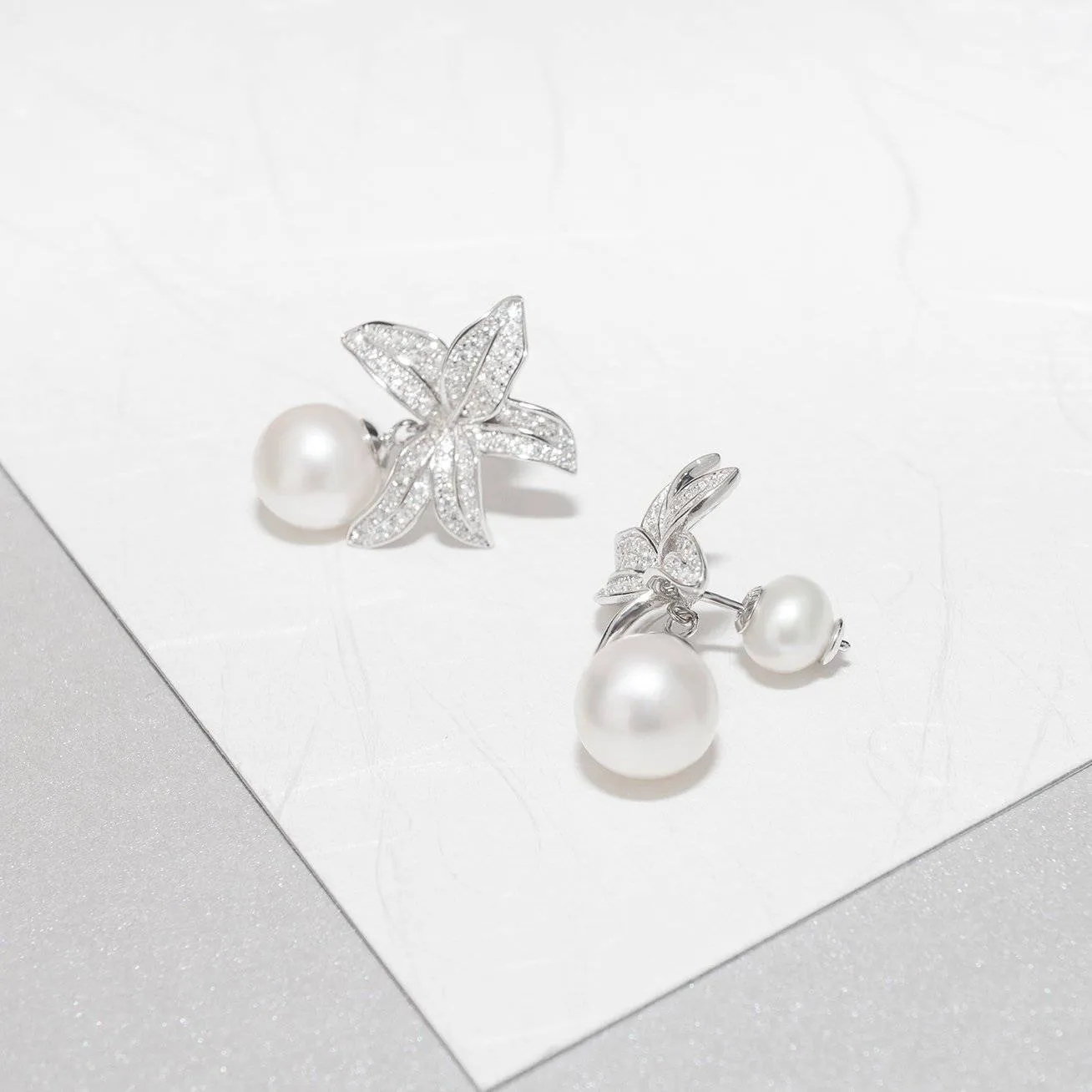 Elegant Freshwater Pearl Earrings WE00178 | GARDENS