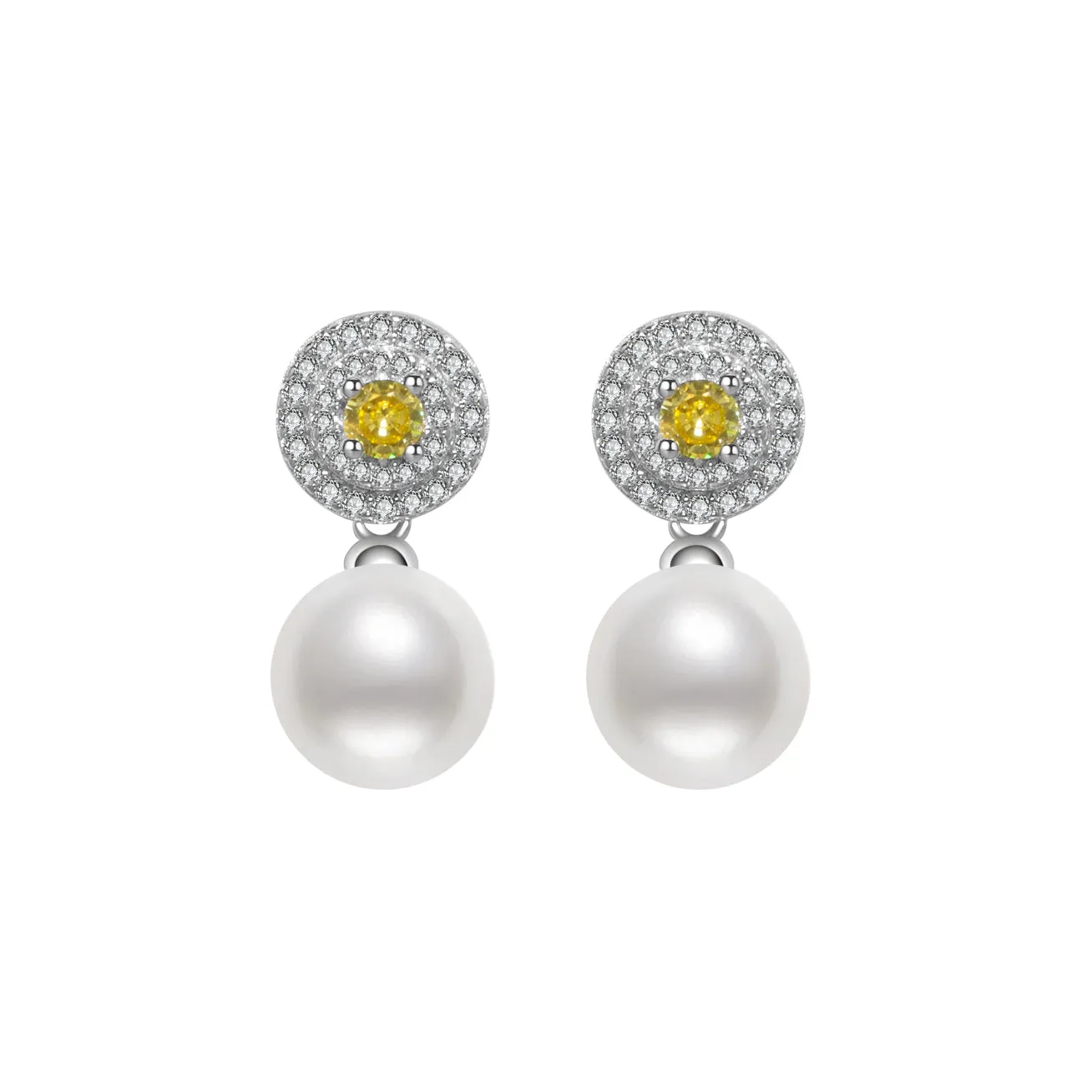 Exquisite Freshwater Pearl Drop Earrings - WE00348