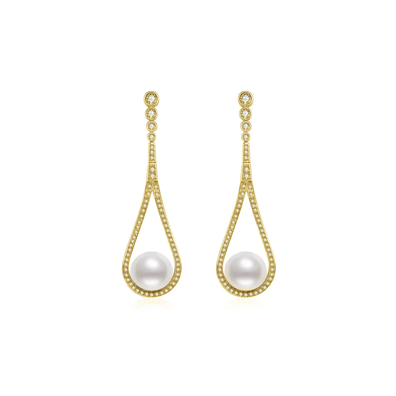 Elegant Freshwater Pearl Earrings WE00378