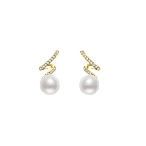 Elegant Freshwater Pearl Earrings WE00576 | S Collection