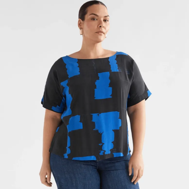 Elk The Label Blue Rolla Print Eneste Top