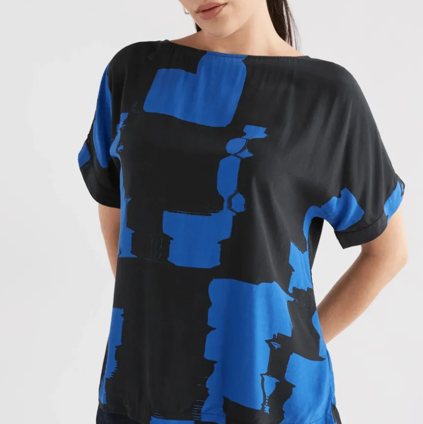 Elk The Label Blue Rolla Print Eneste Top