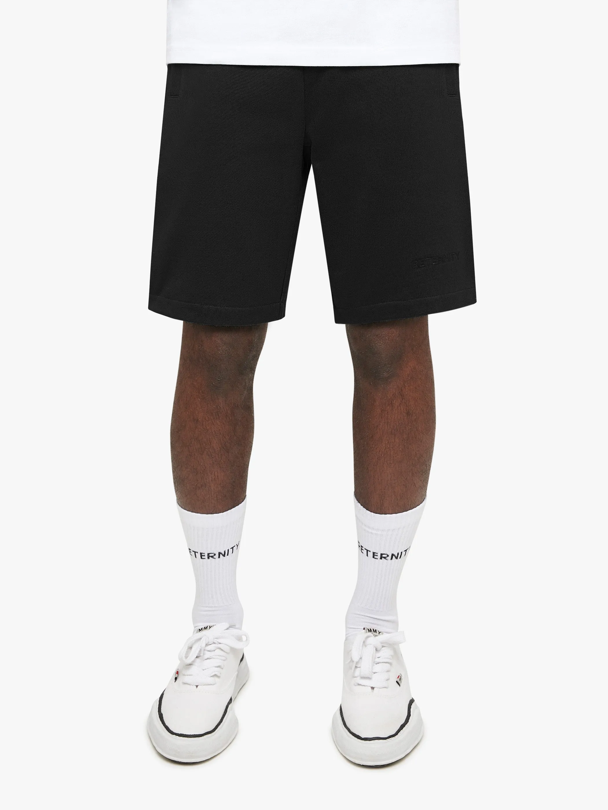 ESSENTIAL COTTON SHORTS - BLACK