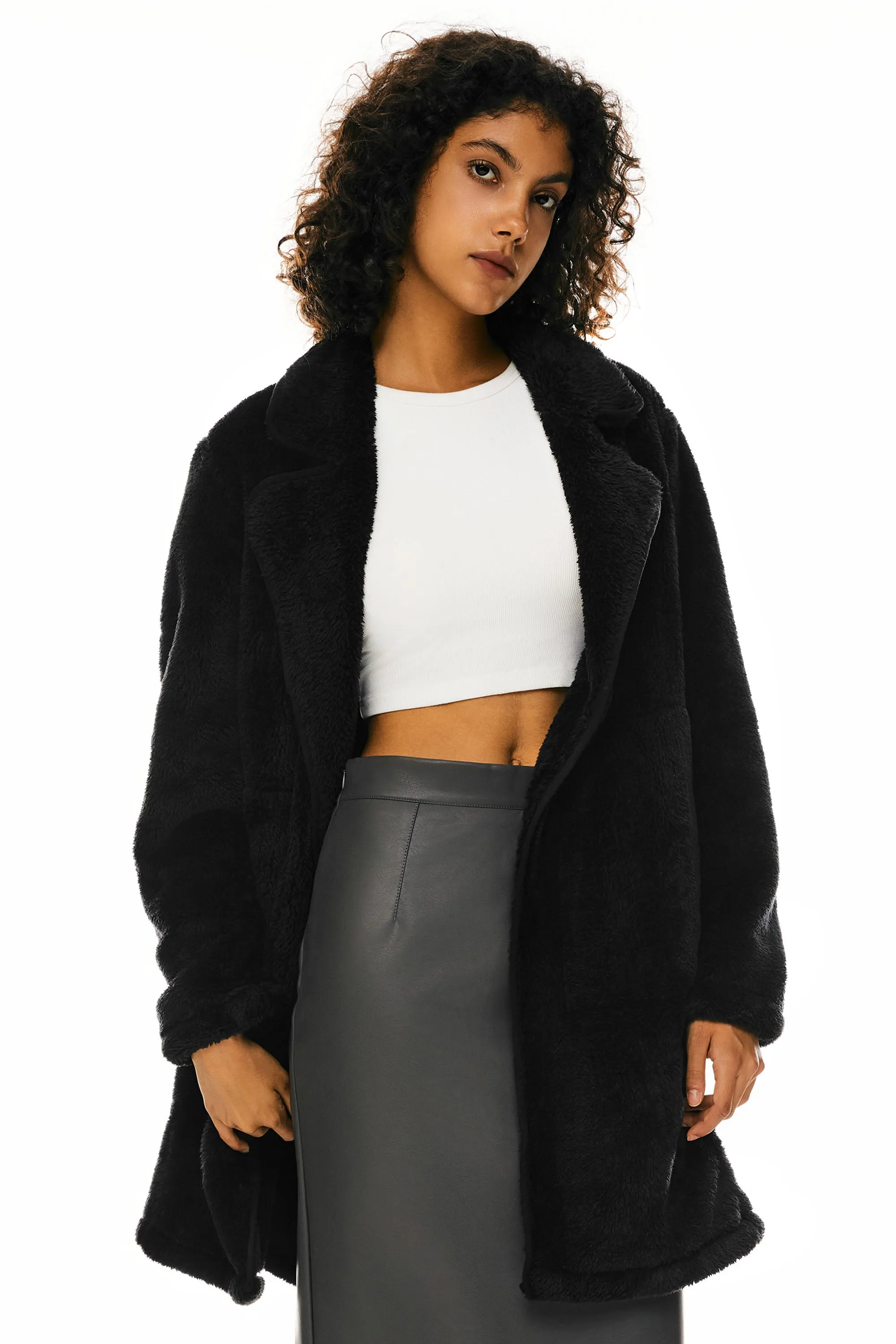 Faux Fur Fleece Jacket