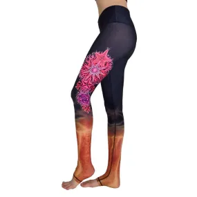 Fire Coral Yoga Leggings