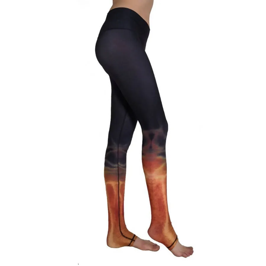 Fire Coral Yoga Leggings