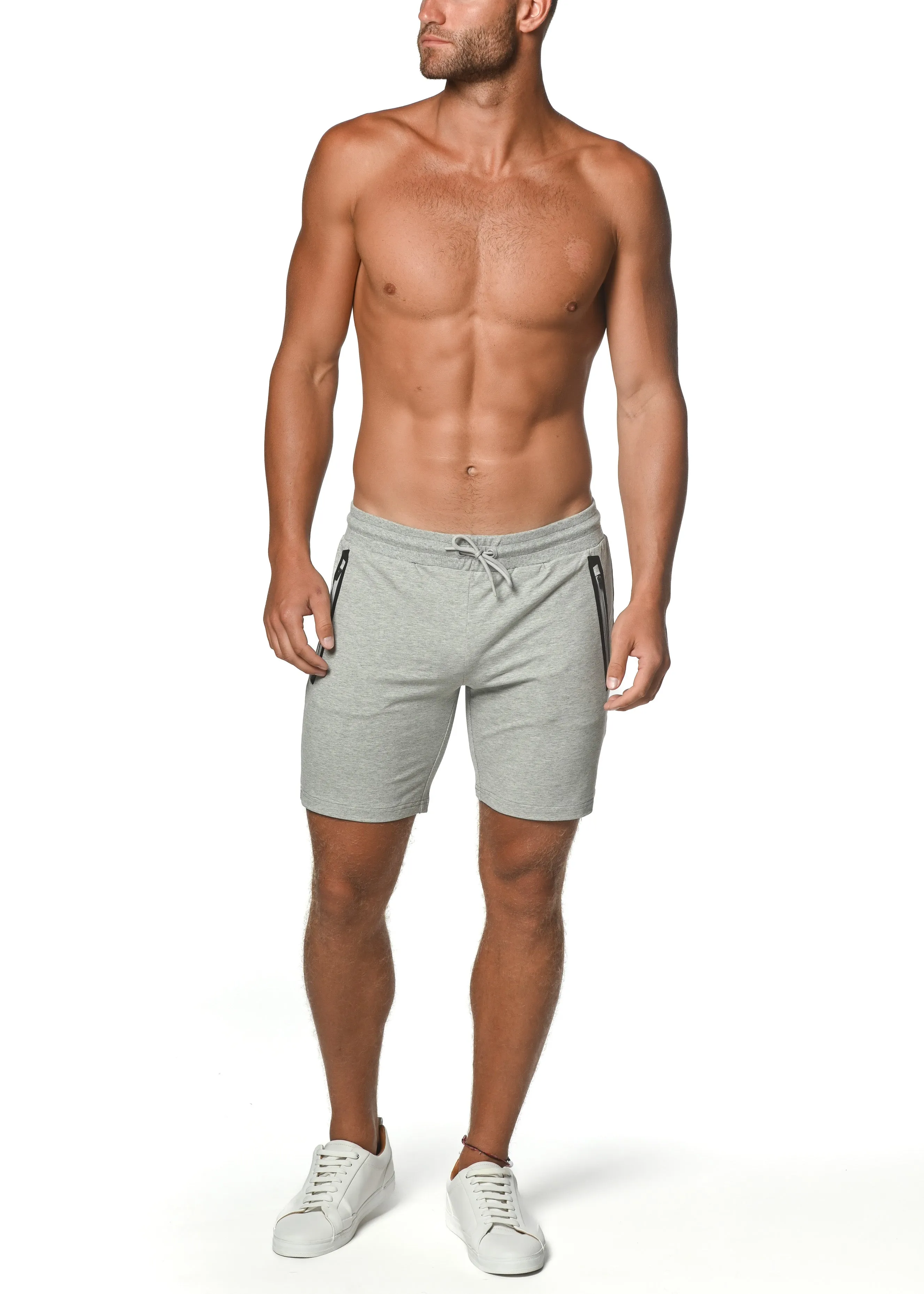 FLEECE FLEX-COTTON STRETCH SHORTS