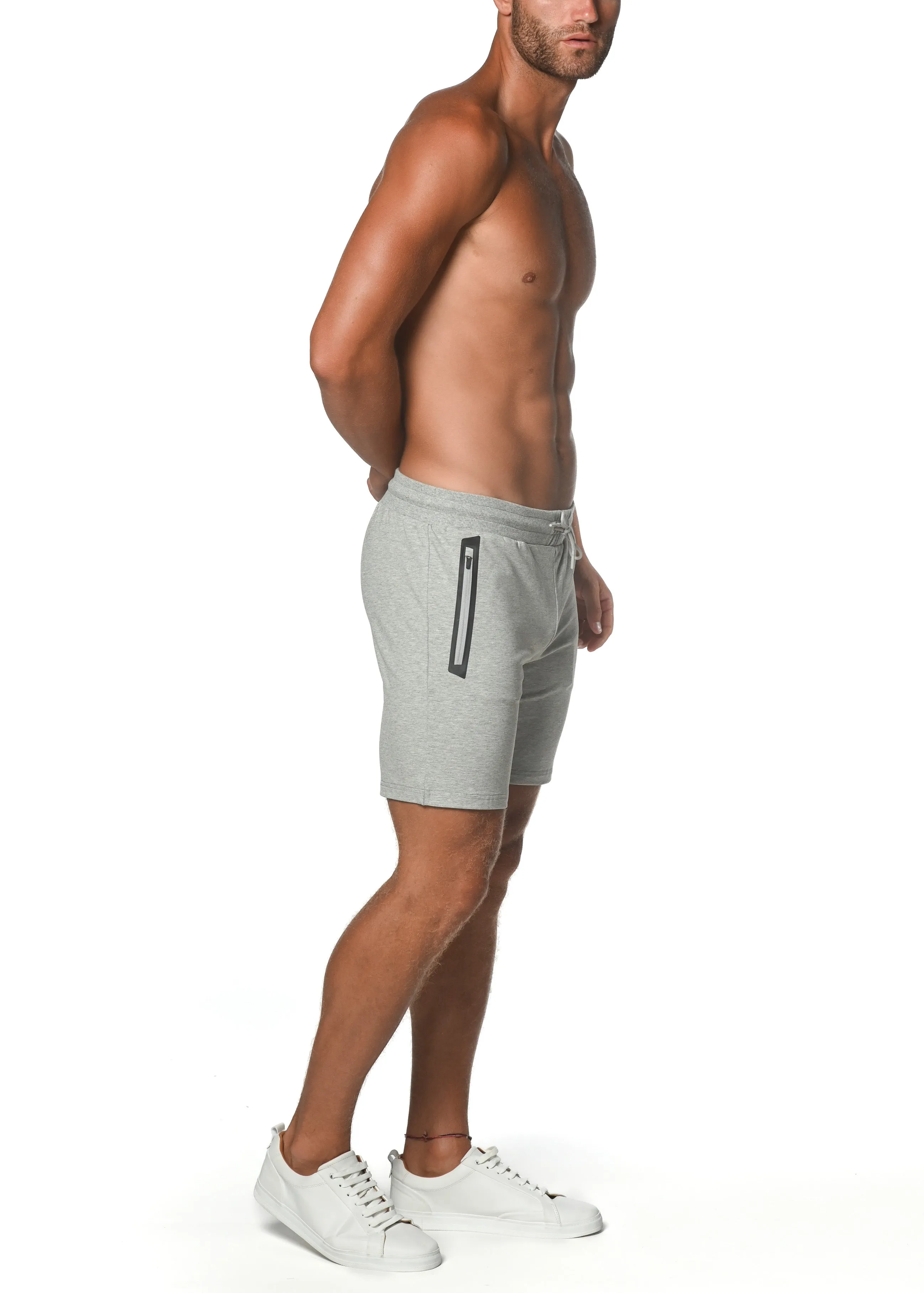 FLEECE FLEX-COTTON STRETCH SHORTS