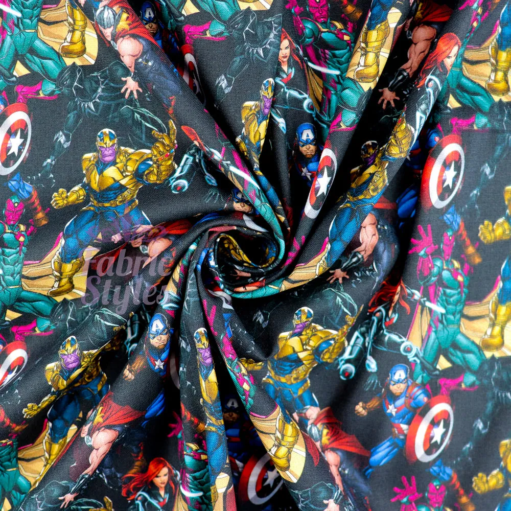 FS895_3 Avengers Heroes Cotton