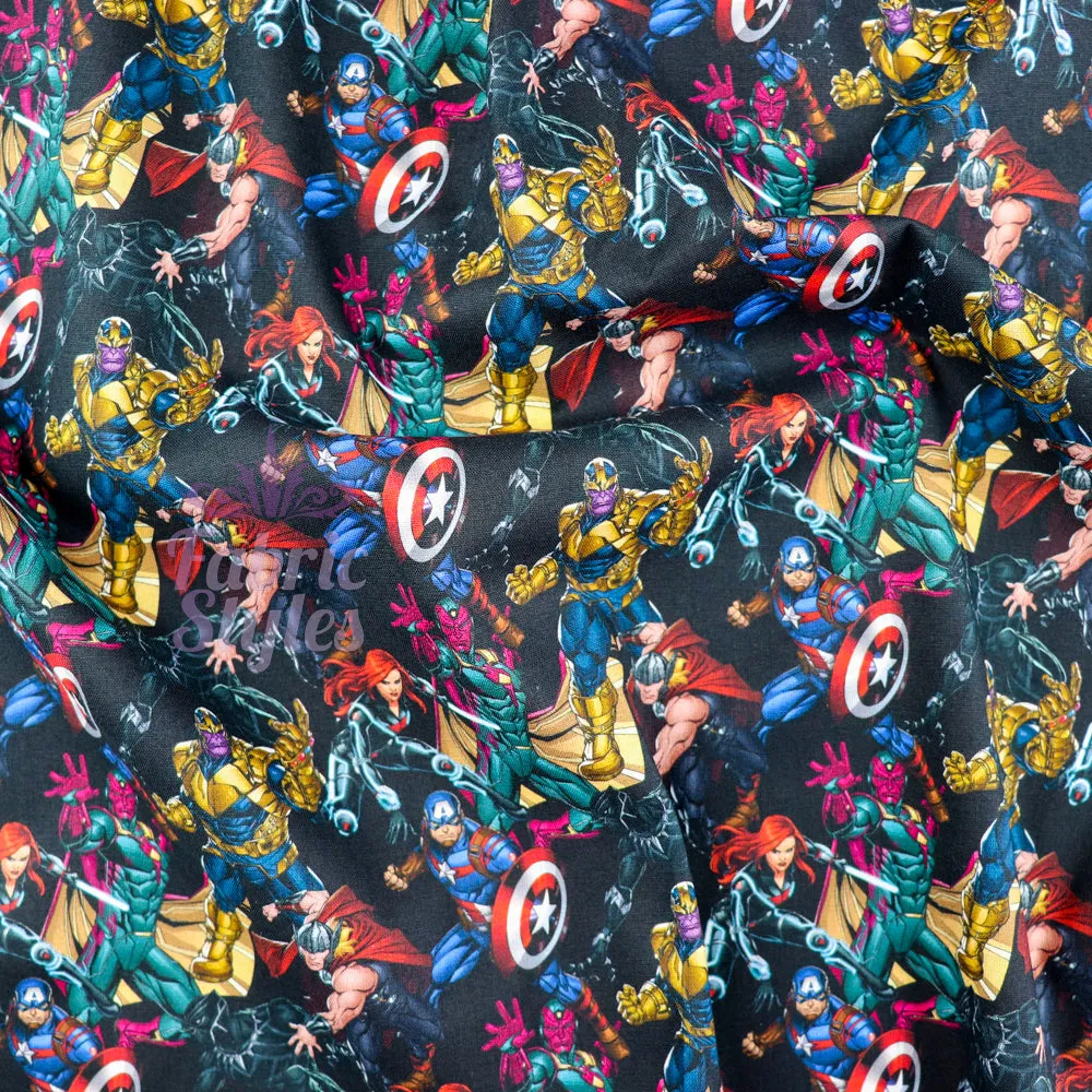 FS895_3 Avengers Heroes Cotton