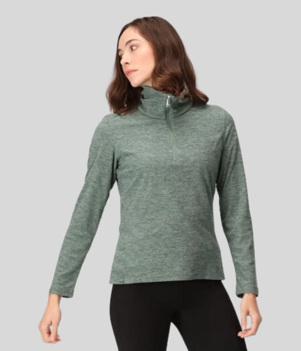 Green Marl Kizmit Fleece Top