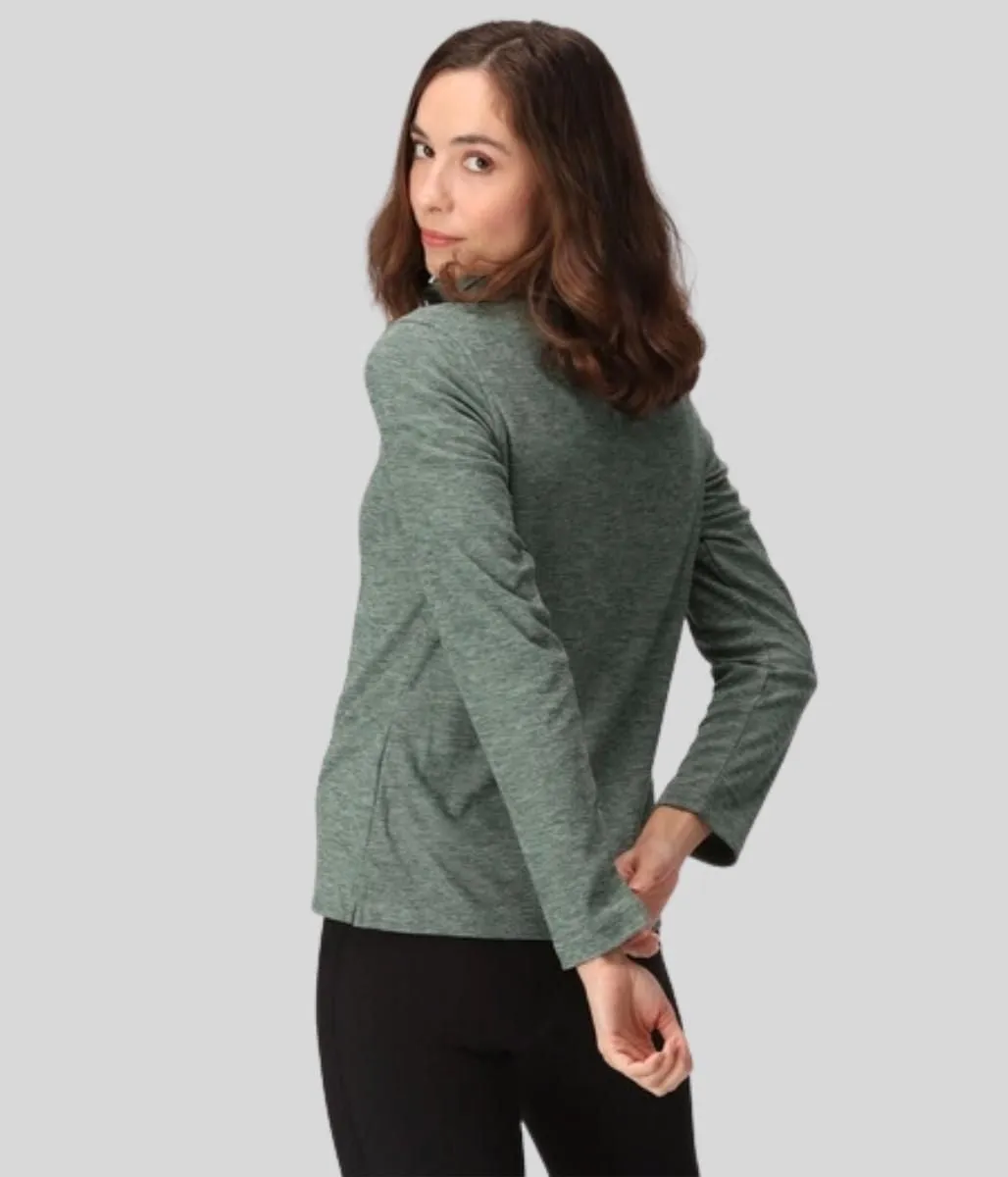 Green Marl Kizmit Fleece Top