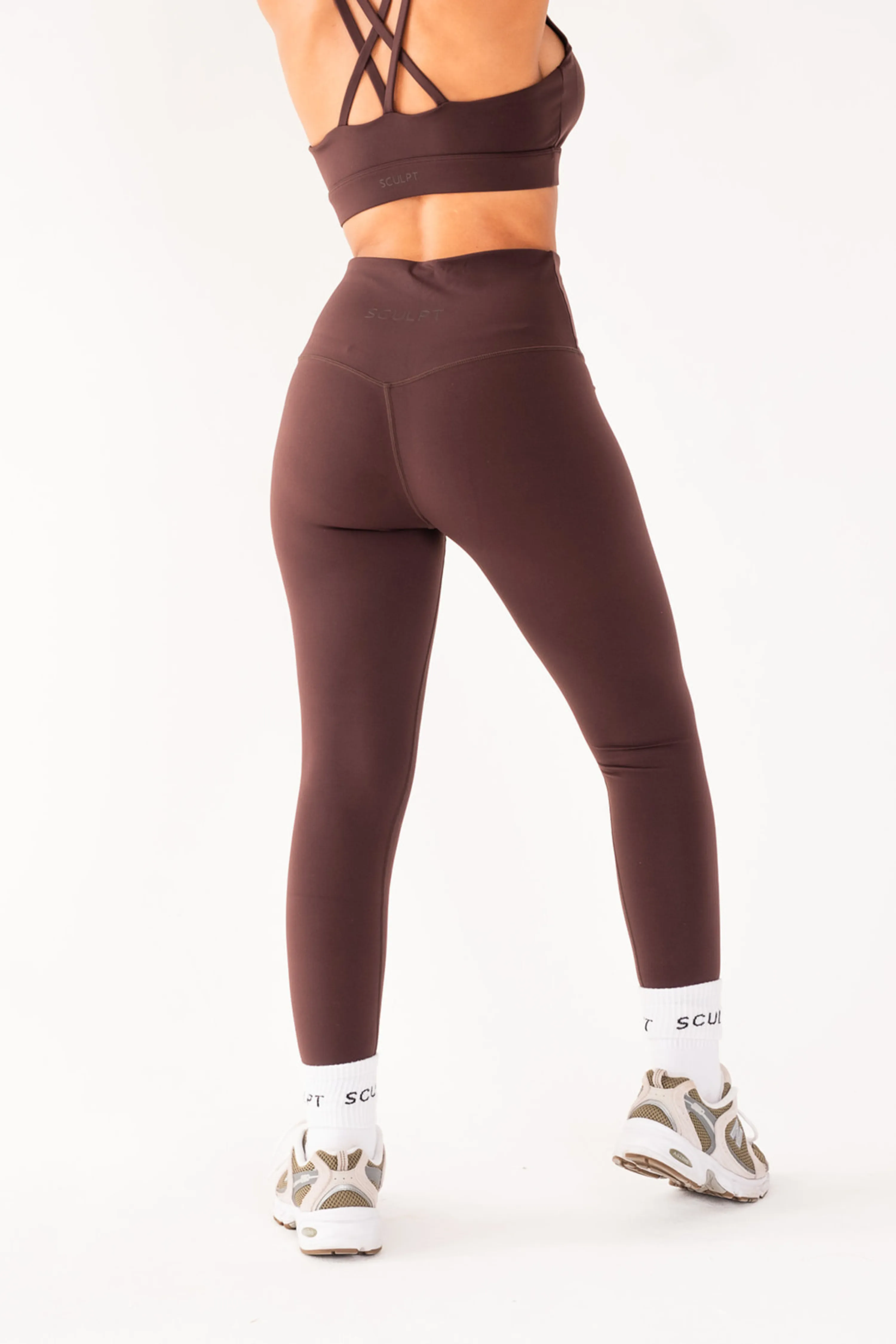 High Waisted Leggings Espresso