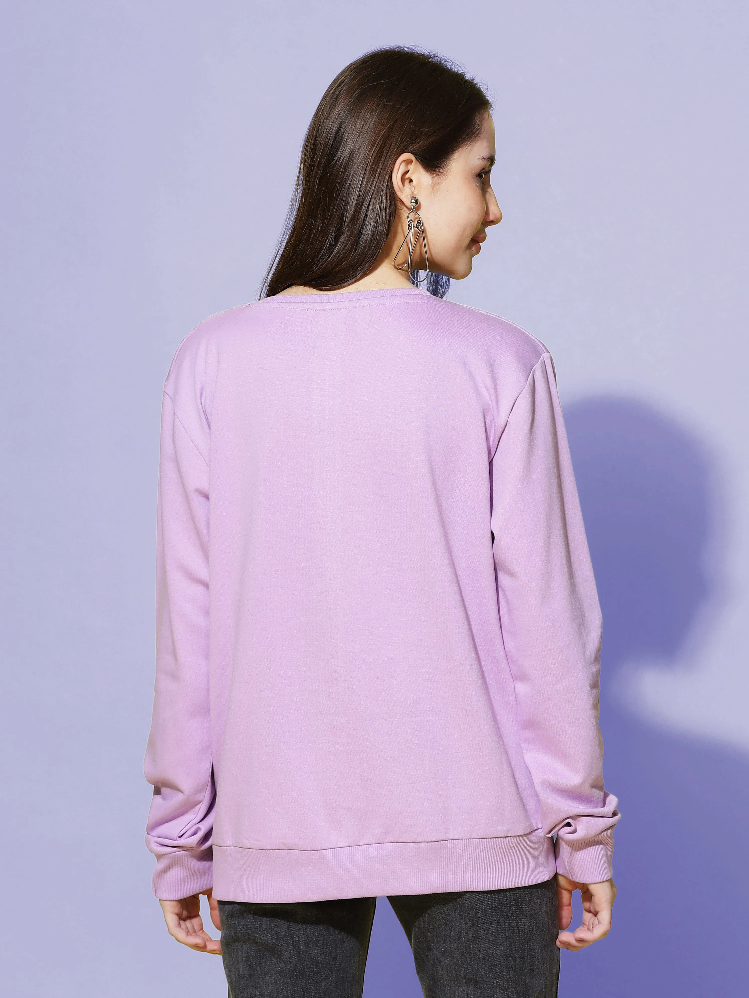 Hosiery Cotton Sweatshirt Lavendar