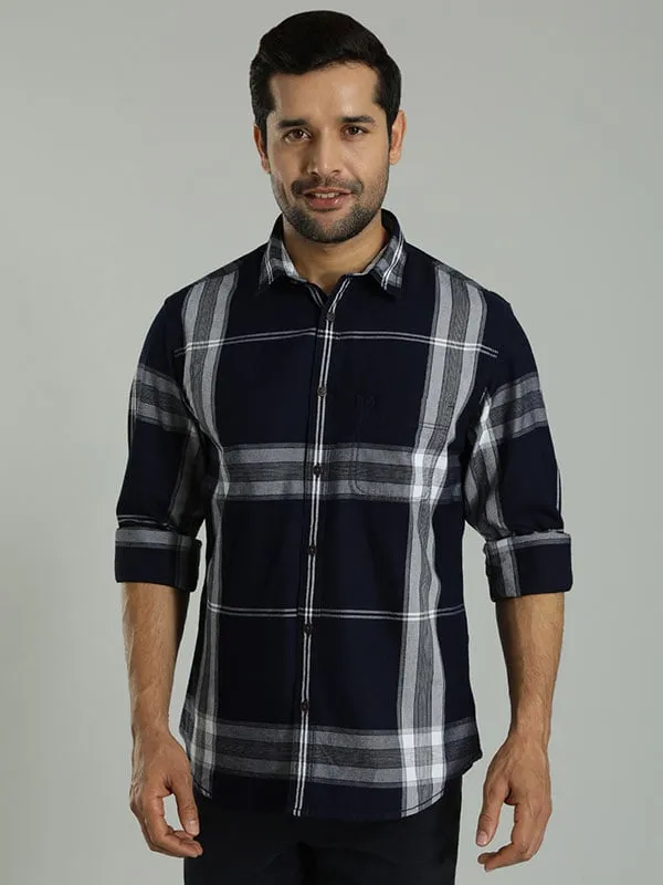 Men Checked Full Sleeve Cotton Shirt