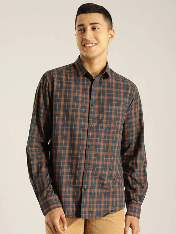 Men Checked Full Sleeve Cotton Shirt