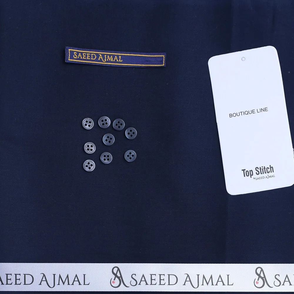 Men Egyptian Cotton Suit Navy